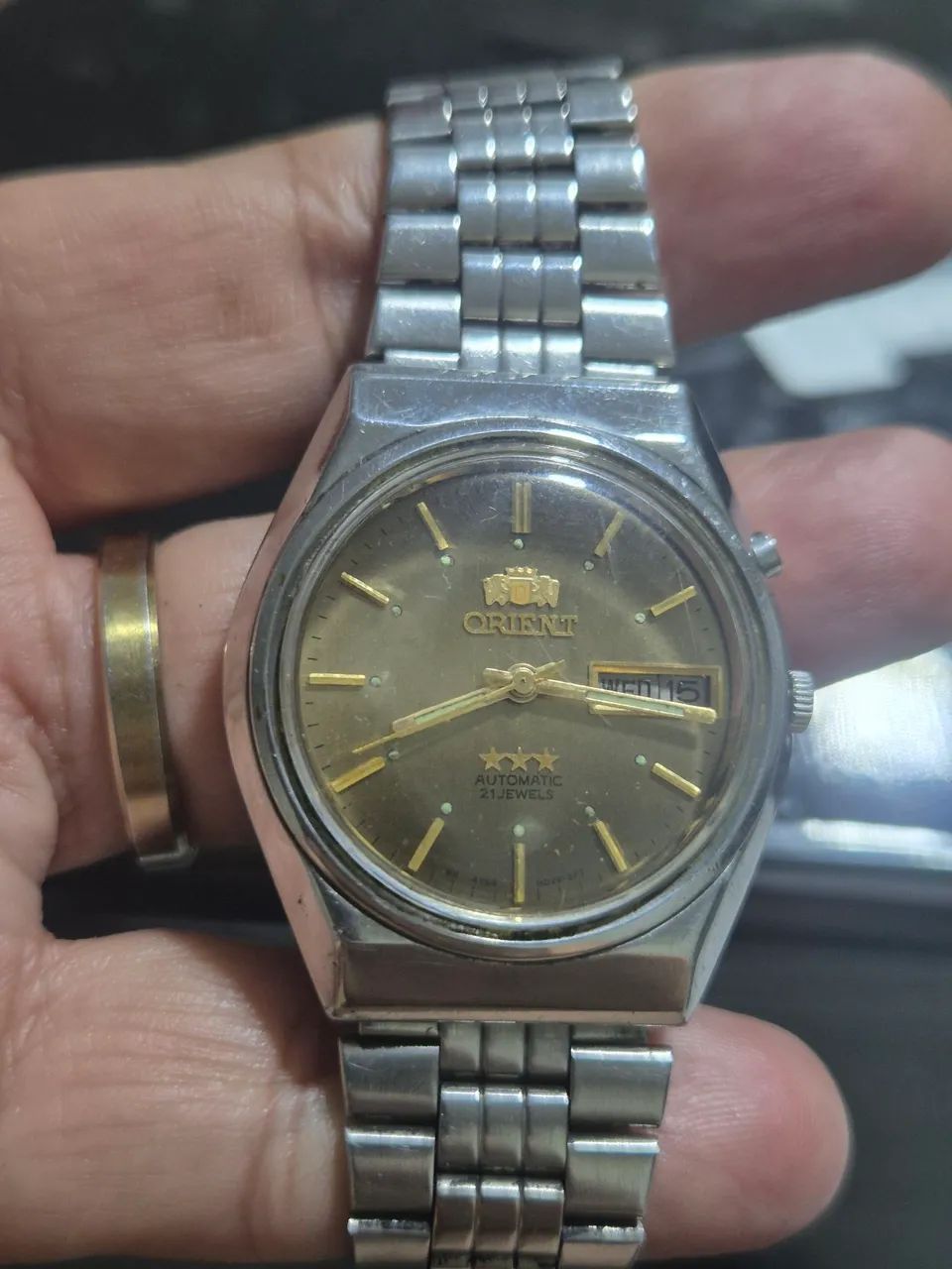 Relógio ORIENT 3 ESTRELAS  AUTOMÁTICO  -  ÓTIMO ESTADO - Foto 2