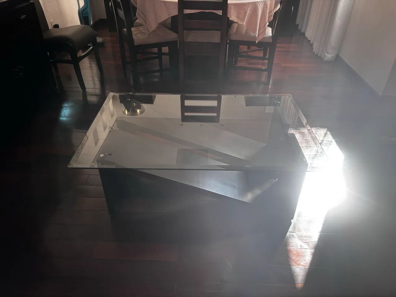 Mesa de centro com vidro bizotado - Foto 2