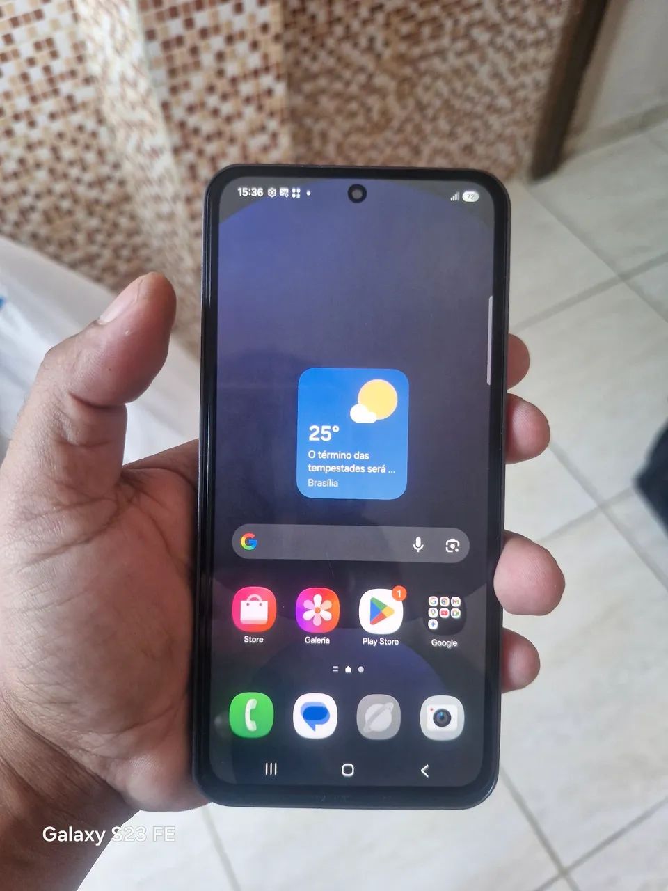 S24 FE 256 GB funcionando tudo 