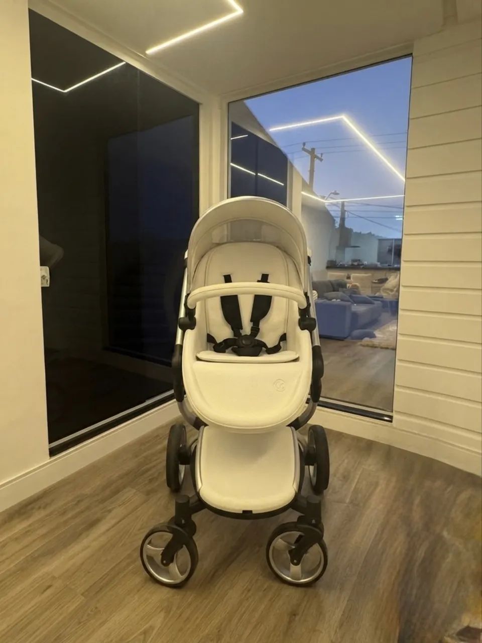 Carrinho de Bebê Litet Candy Moisés BB669 Branco + Bebê Conforto - Foto 3