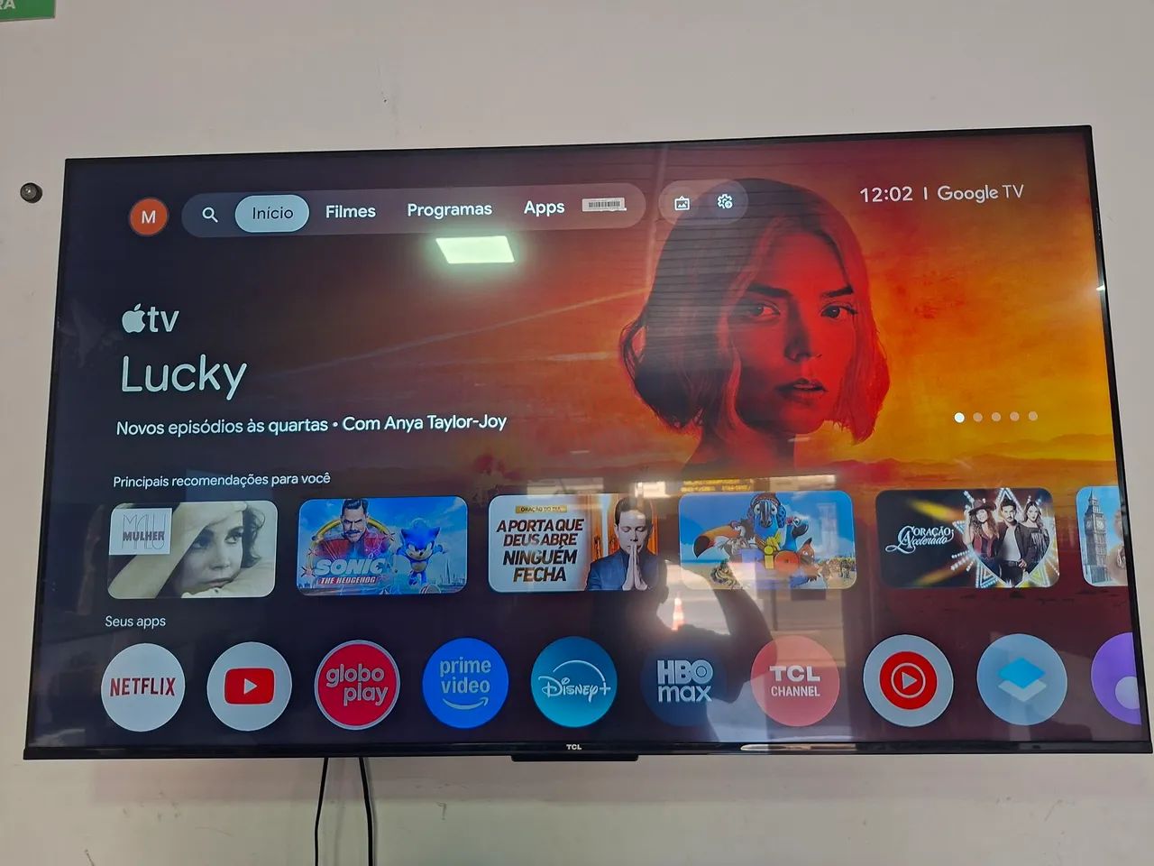 55 POLEGADAS ANDROID GOOGLE TV BORDA INFINITA BLUETOOTH FAÇO ENTREGA SEM CUSTO R$1.899