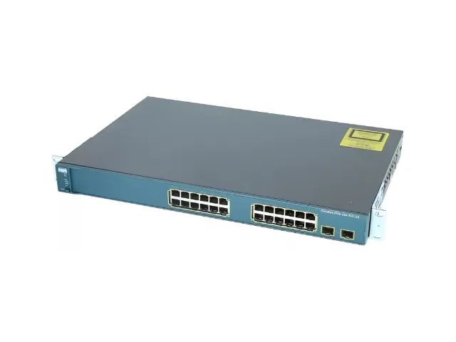 Switch Cisco 3560 24 Portas Poe Layer 3 Com 2 Portas SFP (o)