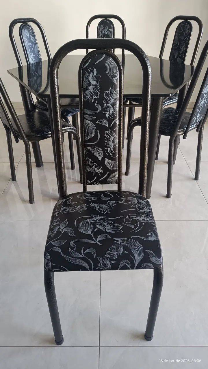 Conjunto de mesa de jantar 6 lugares  - Foto 3