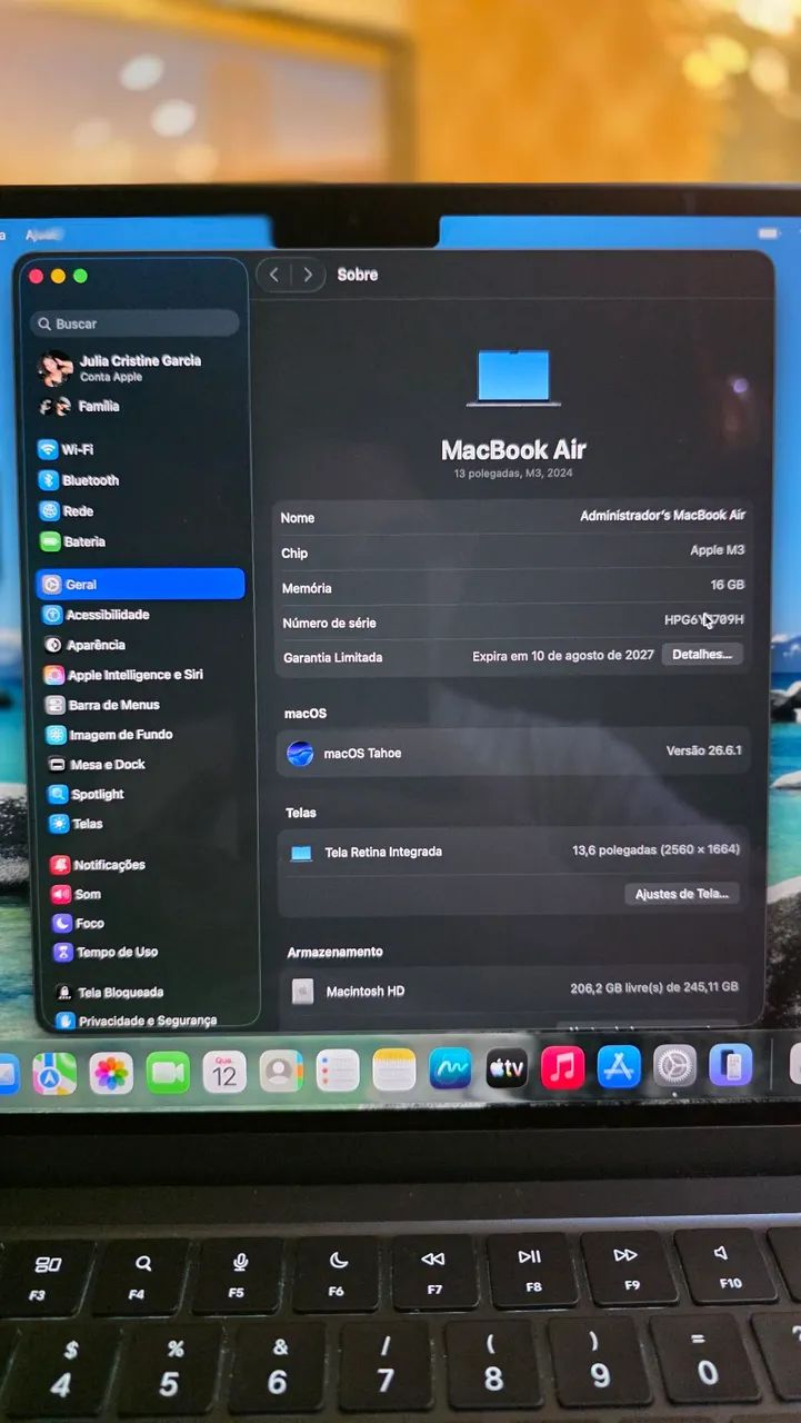 Macbook Air M3 - 16GB RAM - Impecável  - Foto 3