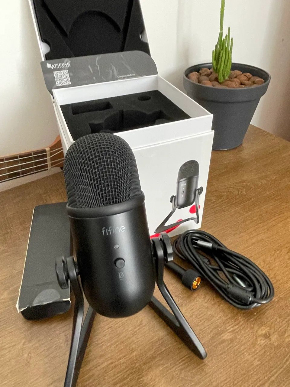 Microfone Fifine K678 USB Profissional | Excelente Estado | Podcast, Stream e Home Office - Foto 3