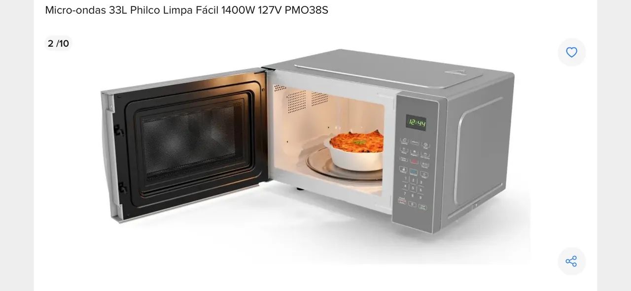 Microondas Philco Espelhado 33 litros  - Foto 3