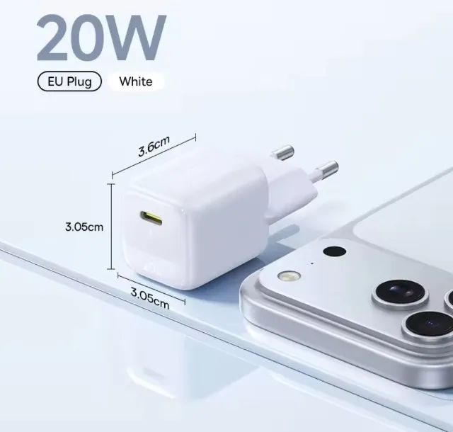 Fonte de carregamento rápido Baseus Tipo USB-C - Lacrada/Garantia