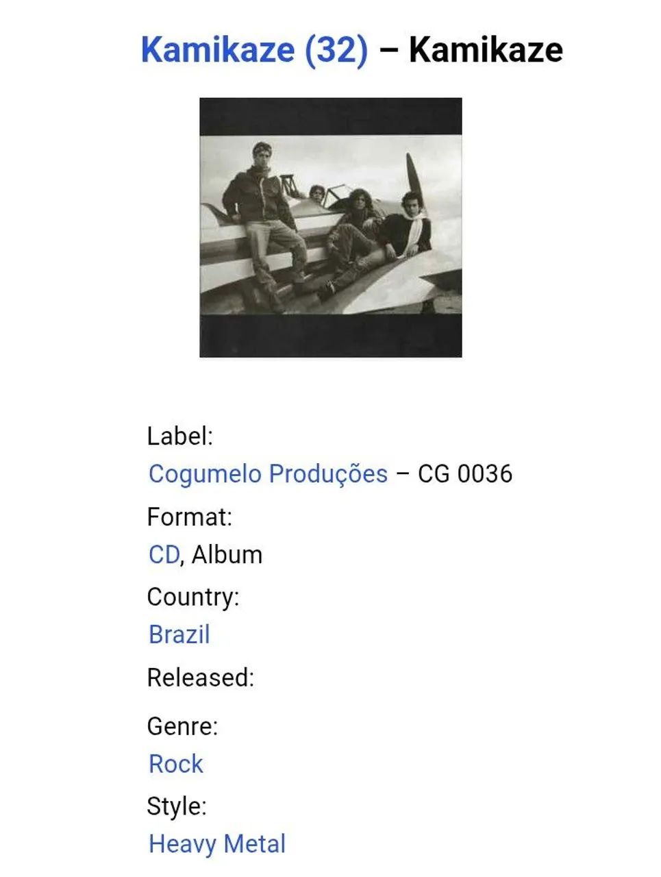 CD Kamikaze (Prensagem de Época) - Foto 5