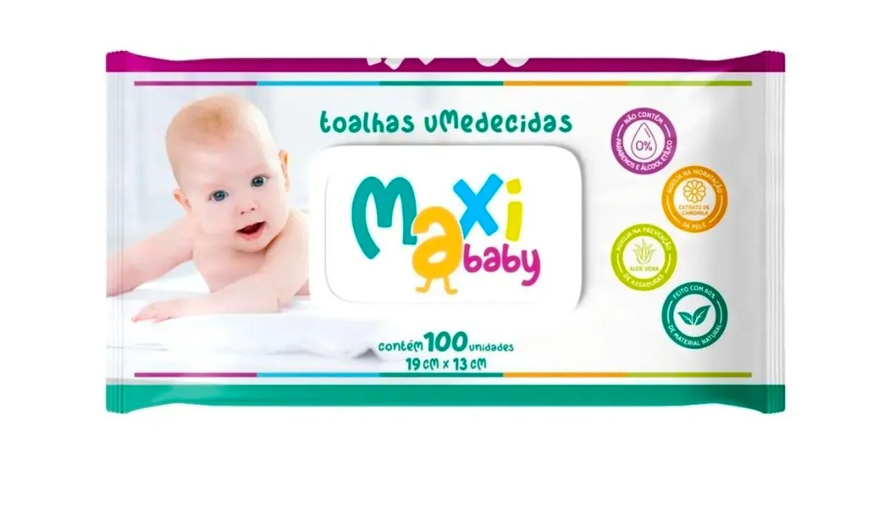 Lenços umedecidos MaxiBaby 100 unidades
