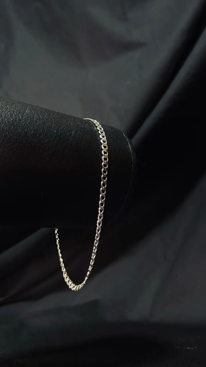 Pulseira de prata grumet - Foto 2