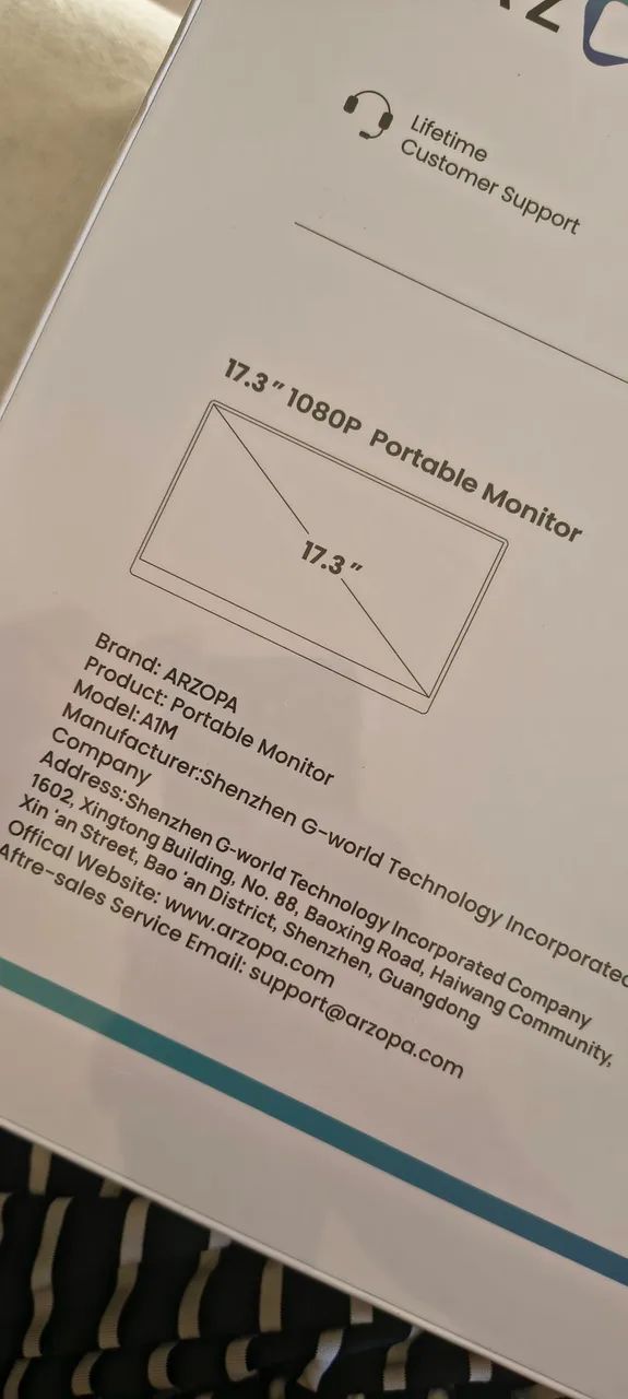 Monitor portátil 17.3 polegadas Arzopa LACRADO - Foto 2