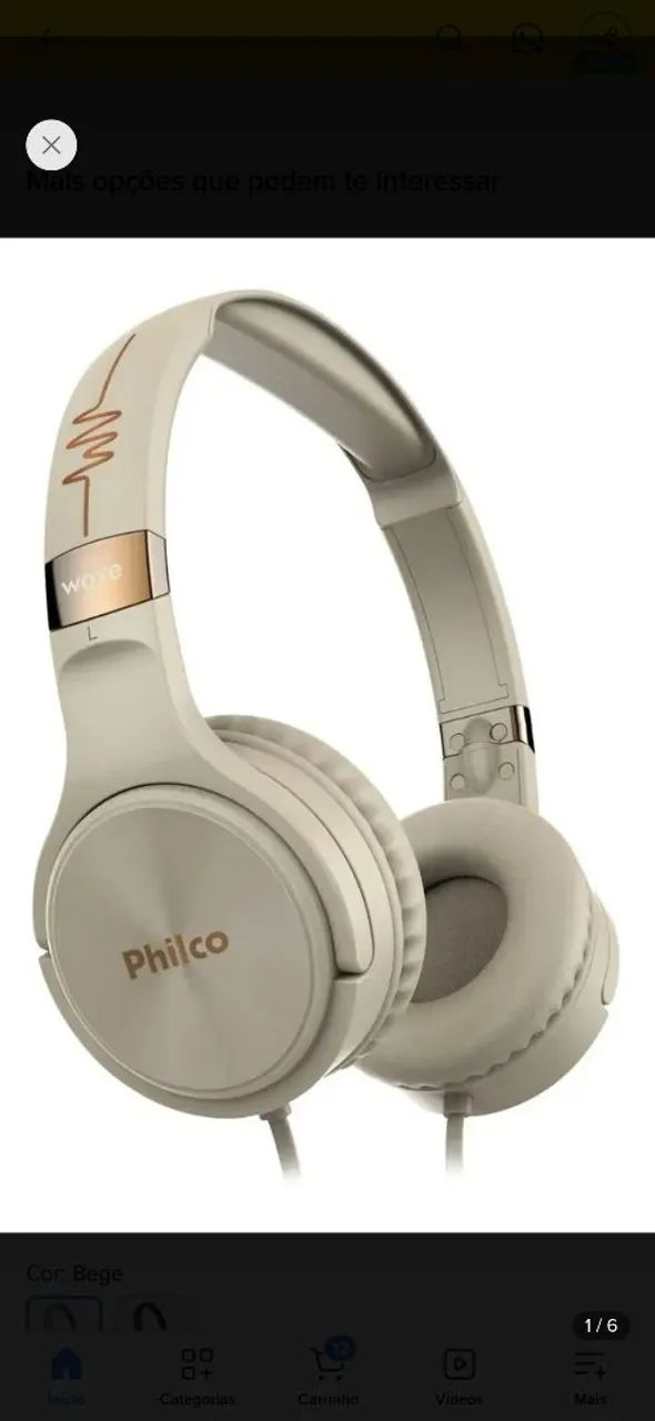 Fone wave philco horiginal com fio 