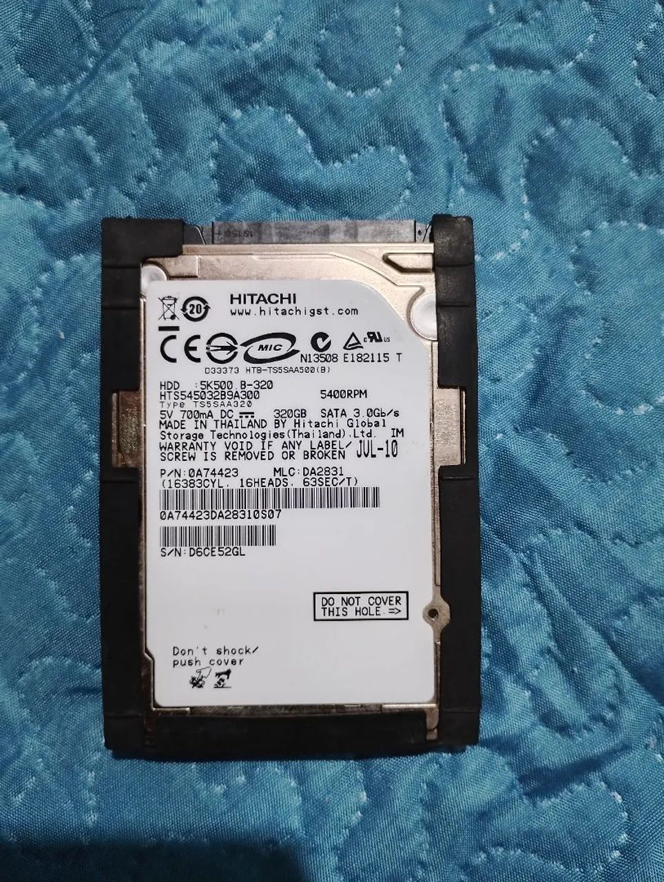 HD 320 GB funcionando saudável 