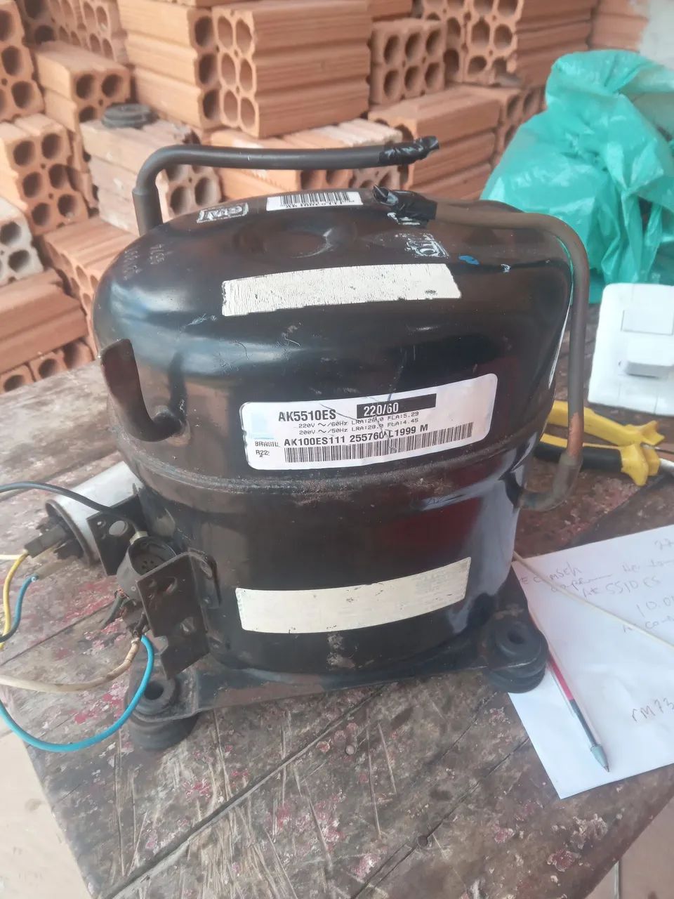 Compressor hermético,modelo:AK5510ES
