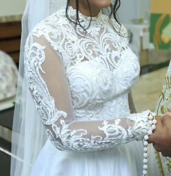 VESTIDO DE NOIVA USADO - Foto 2
