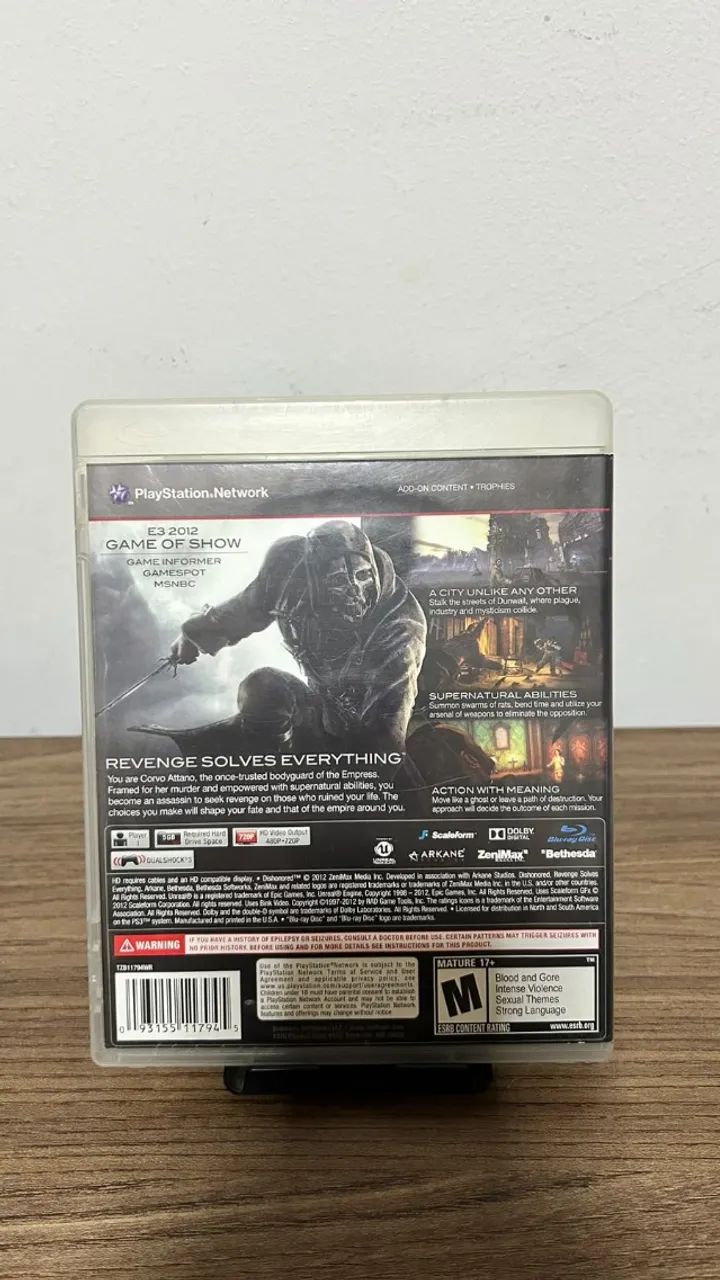 Jogo Dishonored - PS3 - Foto 2