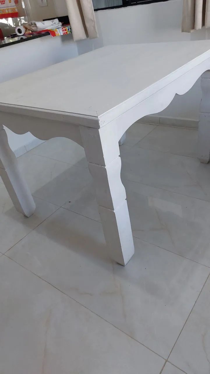 Mesa de Jantar na  Cor "Branca" - Foto 4