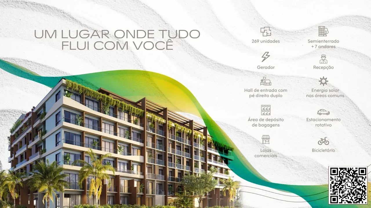 PRAIA DOS CARNEIROS - Flat 22 m² com 1 quarto lazer completo próximo ao parque aquático e  - Foto 9