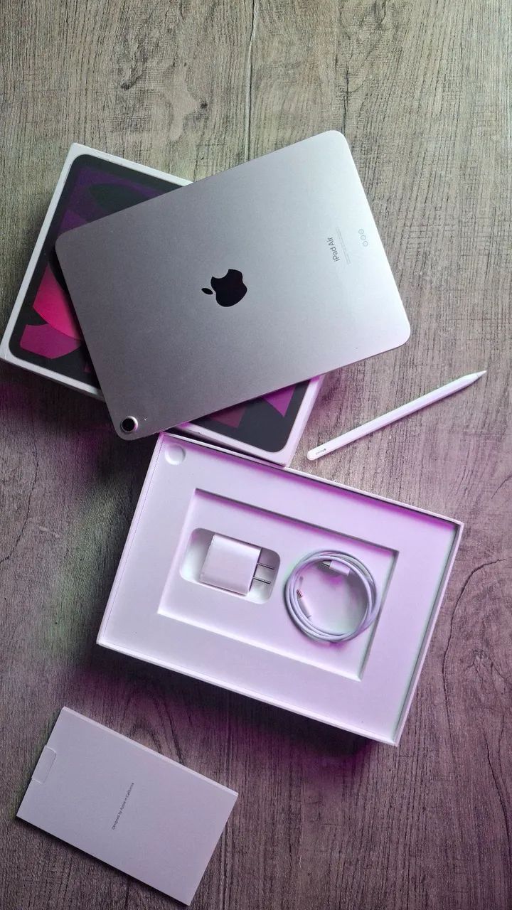 iPadAir第5世代256GBパープルWiFi Apple Pencil2 iPad Air 5ª Geração 256GB + Apple Pencil 2 (Estado de Novo