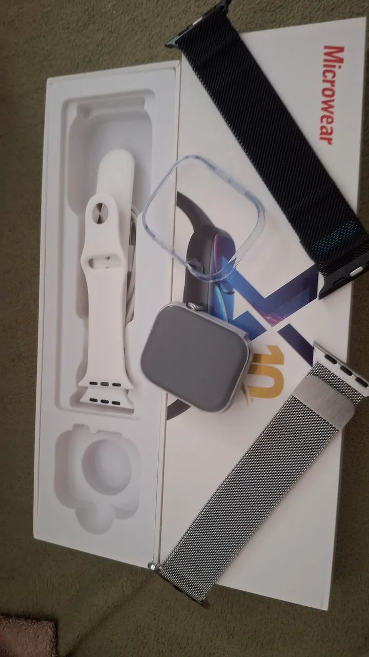 Relógio SmartWatch Barato Com 2 Pulseiras Extras - Foto 4