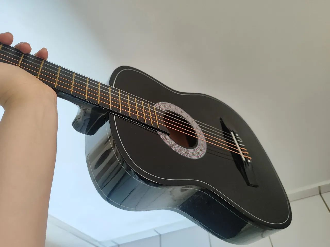 Violão preto da Austin - Foto 4