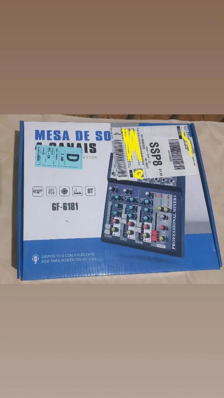 Mesa de som de 4 canais - Foto 2