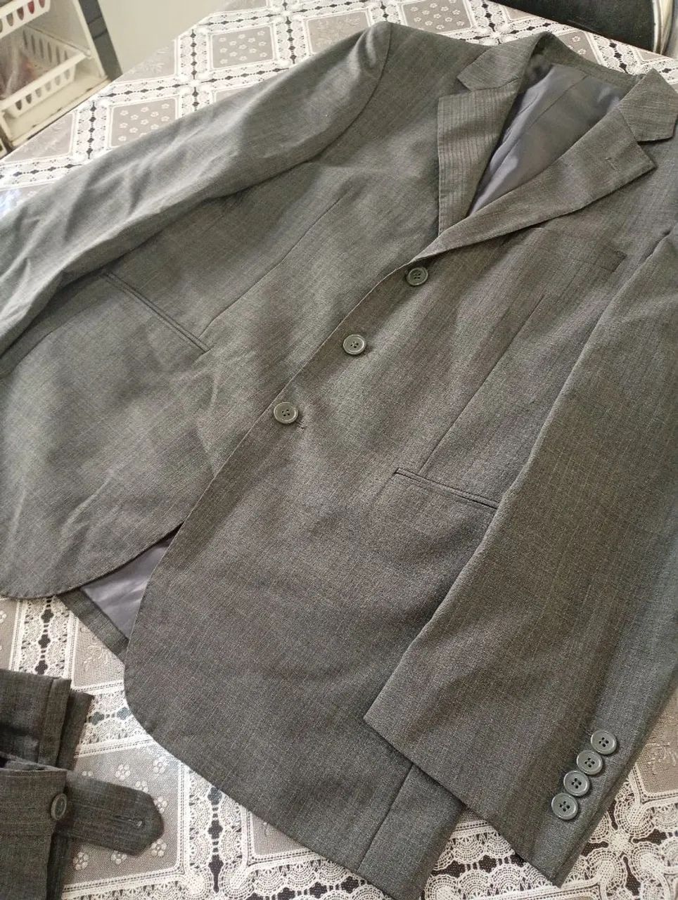 Terno corte italiano cinza 
