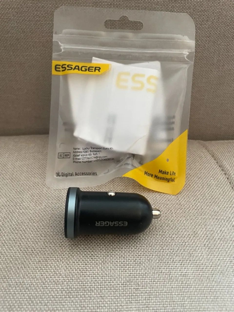 Carregador Veicular Essager ! PD/ usb e usb c - Foto 4