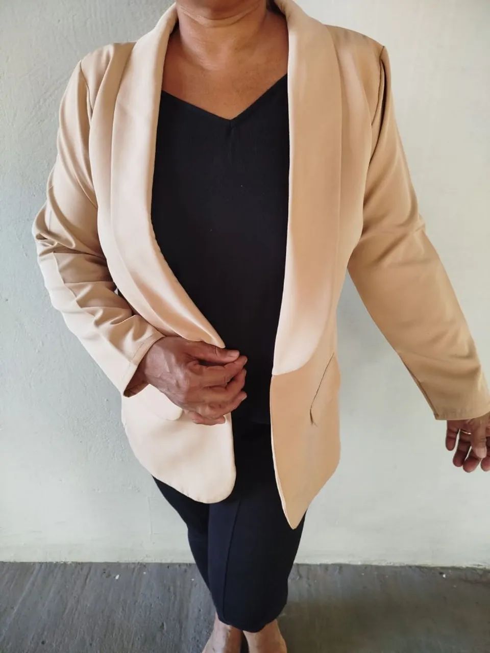 Blazer Plus Size Creme - Veste até 48 - Nunca Usado  - Foto 2