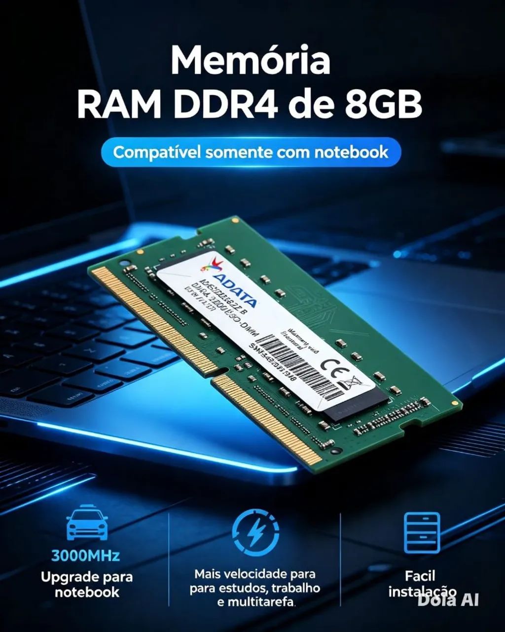 Memória DDR4 8Gb - 3200MHz - Foto 2