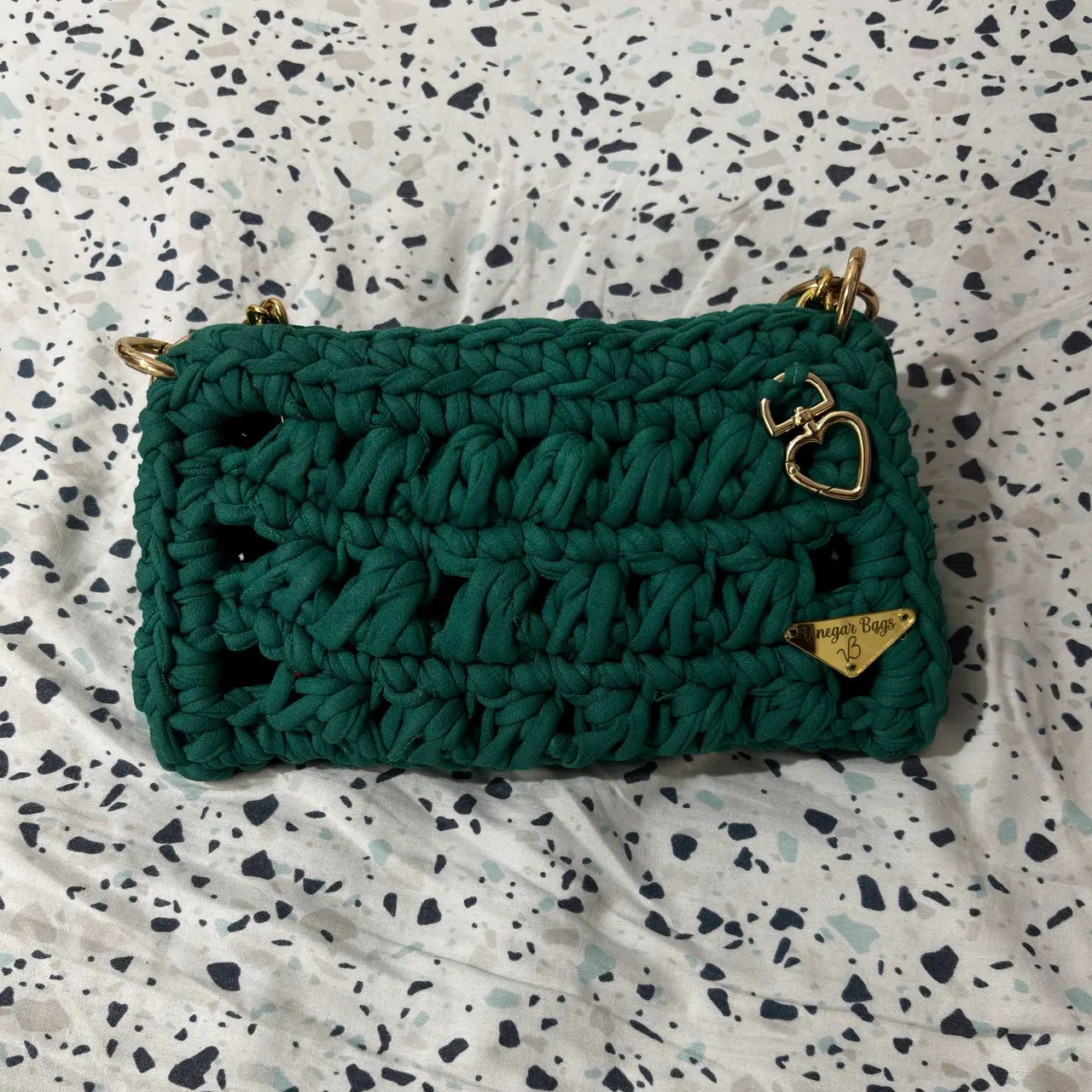 Bolsa artesanal verde - Foto 3