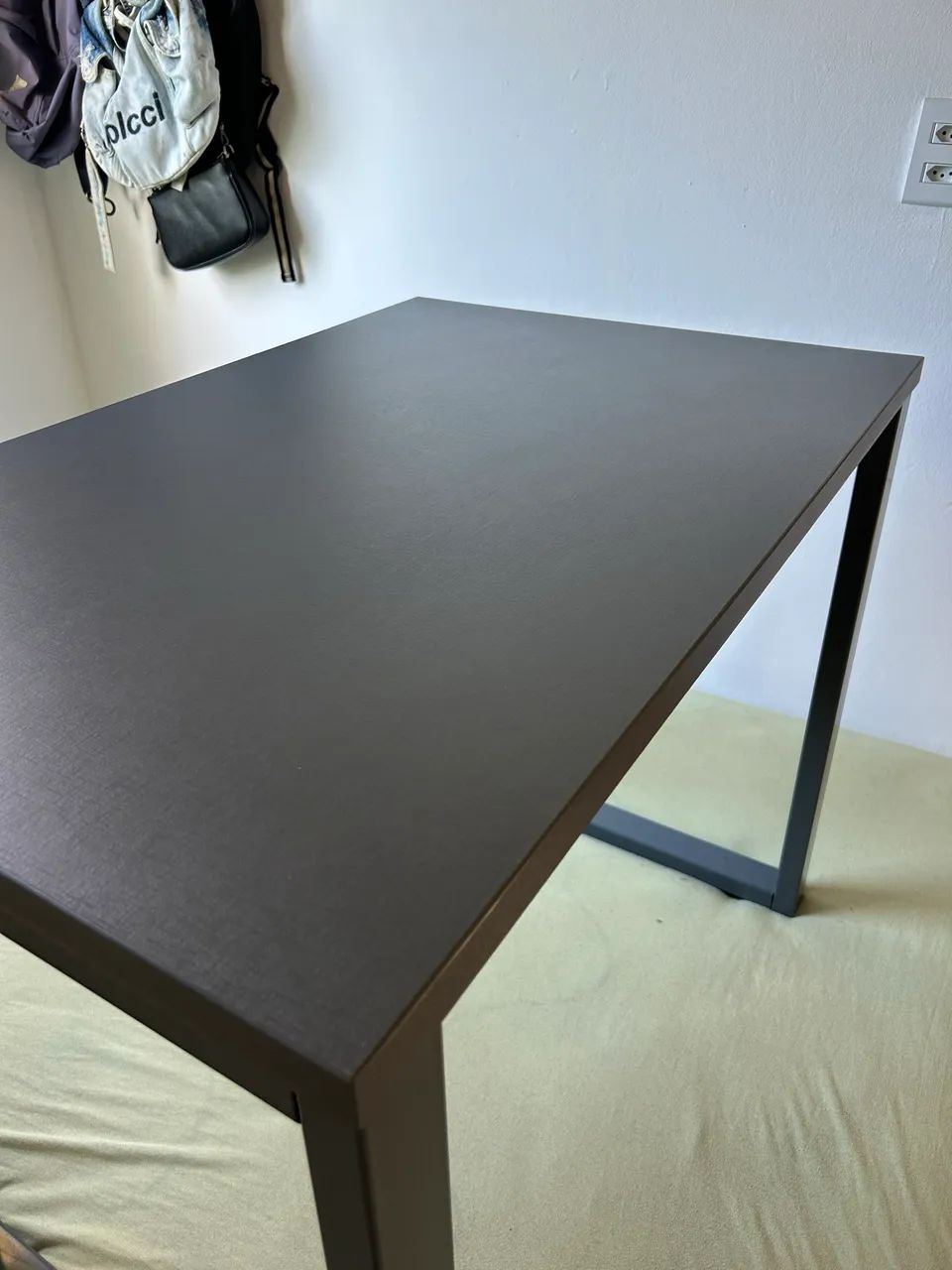 Mesa para escritório 90x60cm cinza /escrivaninha - Foto 2