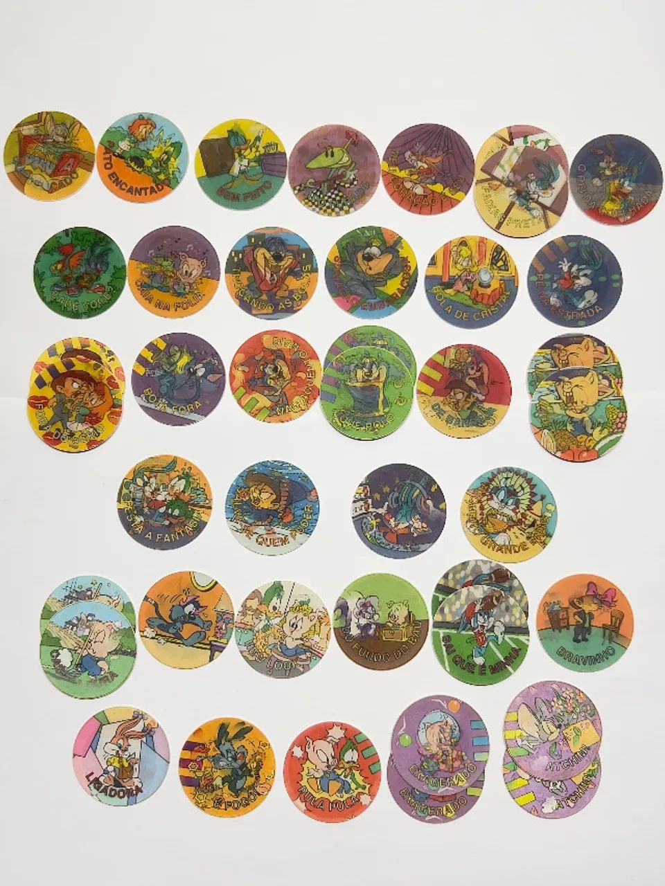Lote Magic Tazos Tiny Toon Elma Chips (1997) - 33 Peças - Foto 2
