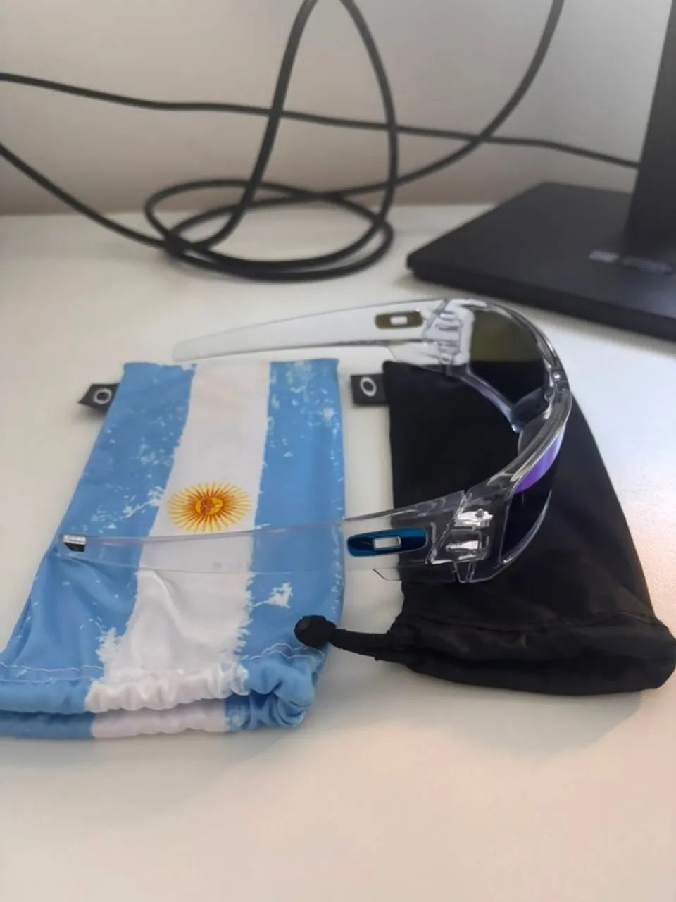 Óculos De Sol Oakley Gascan Transparente Com Lentes Prizm