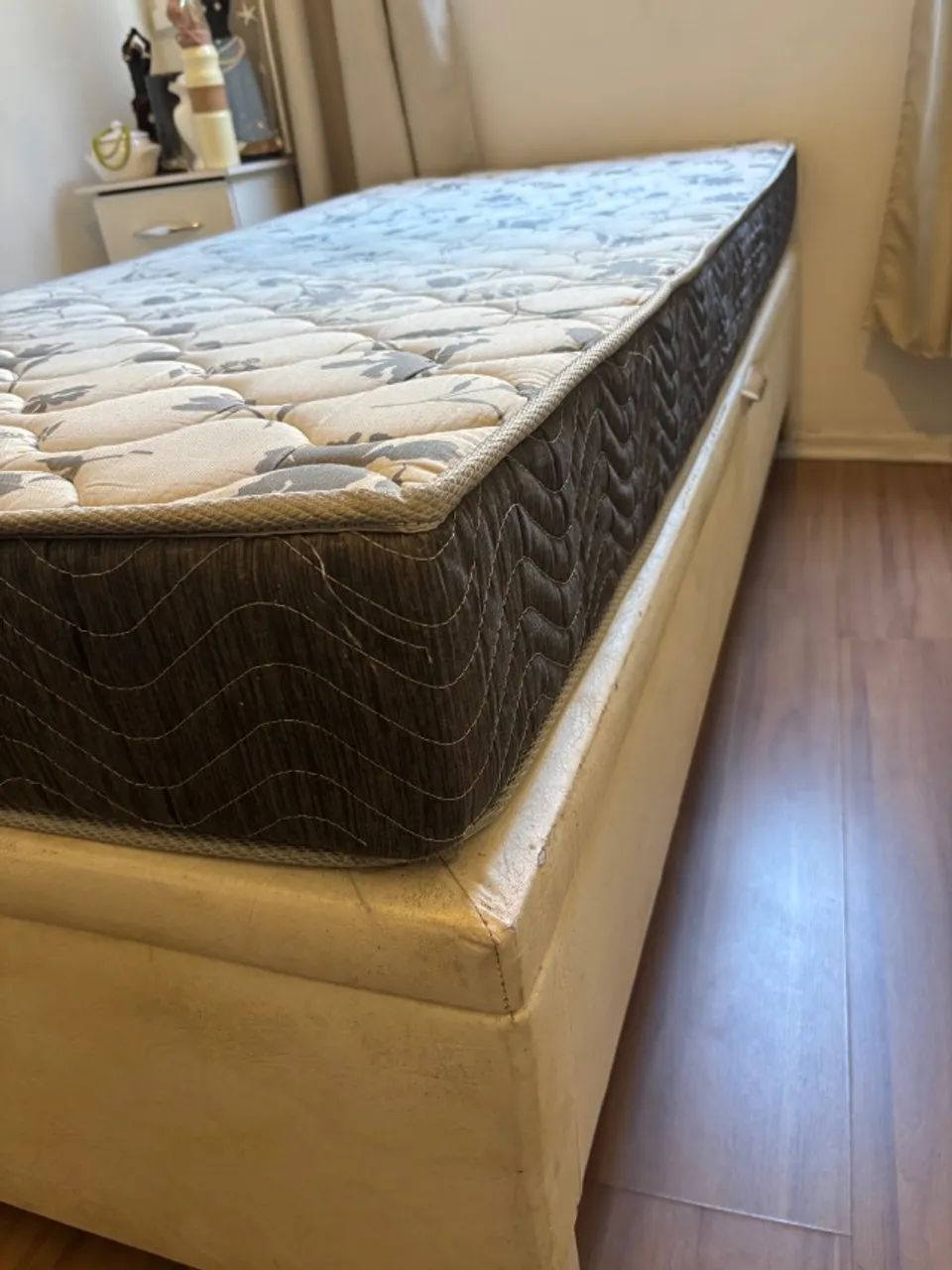 Cama de solteiro baú + colchão  - Foto 3