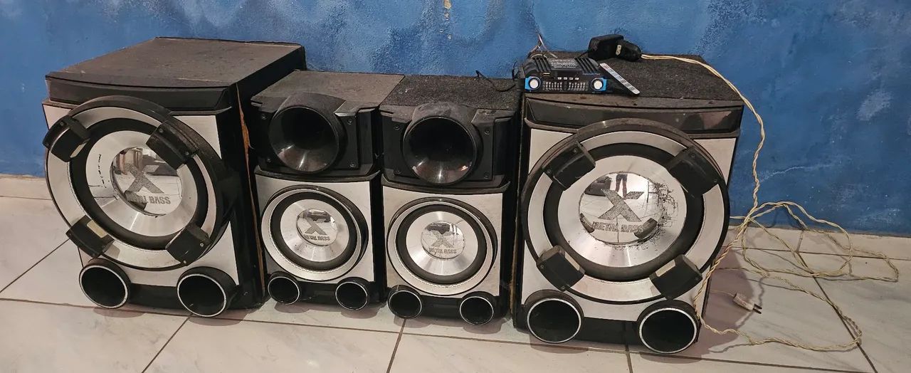 Som Com caixas LG + Amplificador 4 canais  - Foto 2
