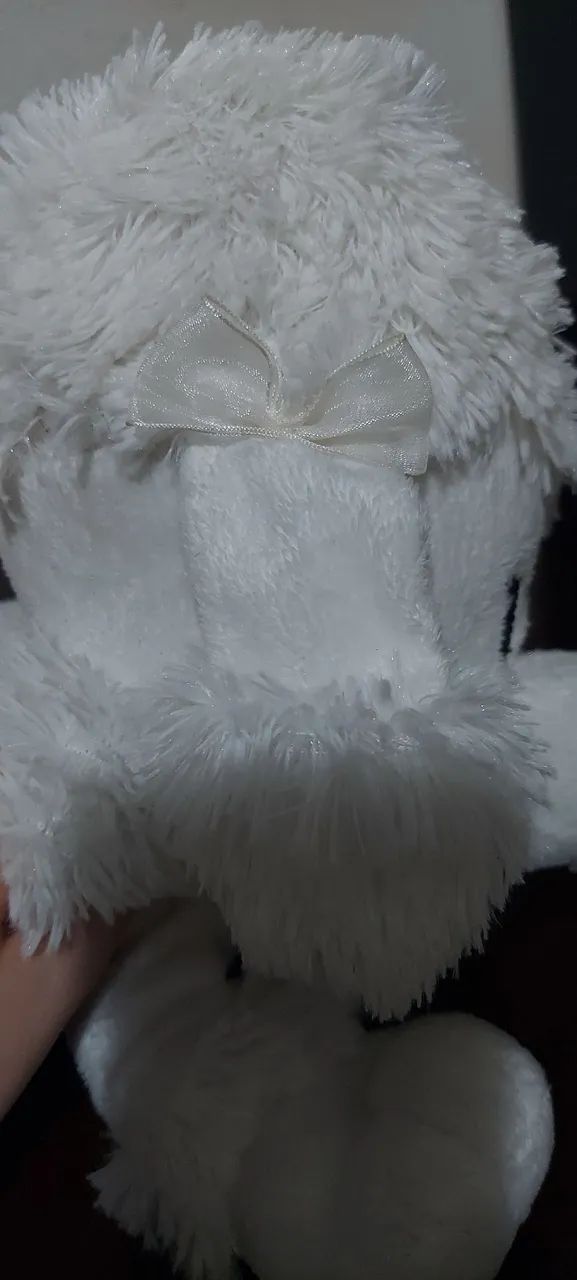 Pelucia Cachorro Poodle Branco  - Foto 2