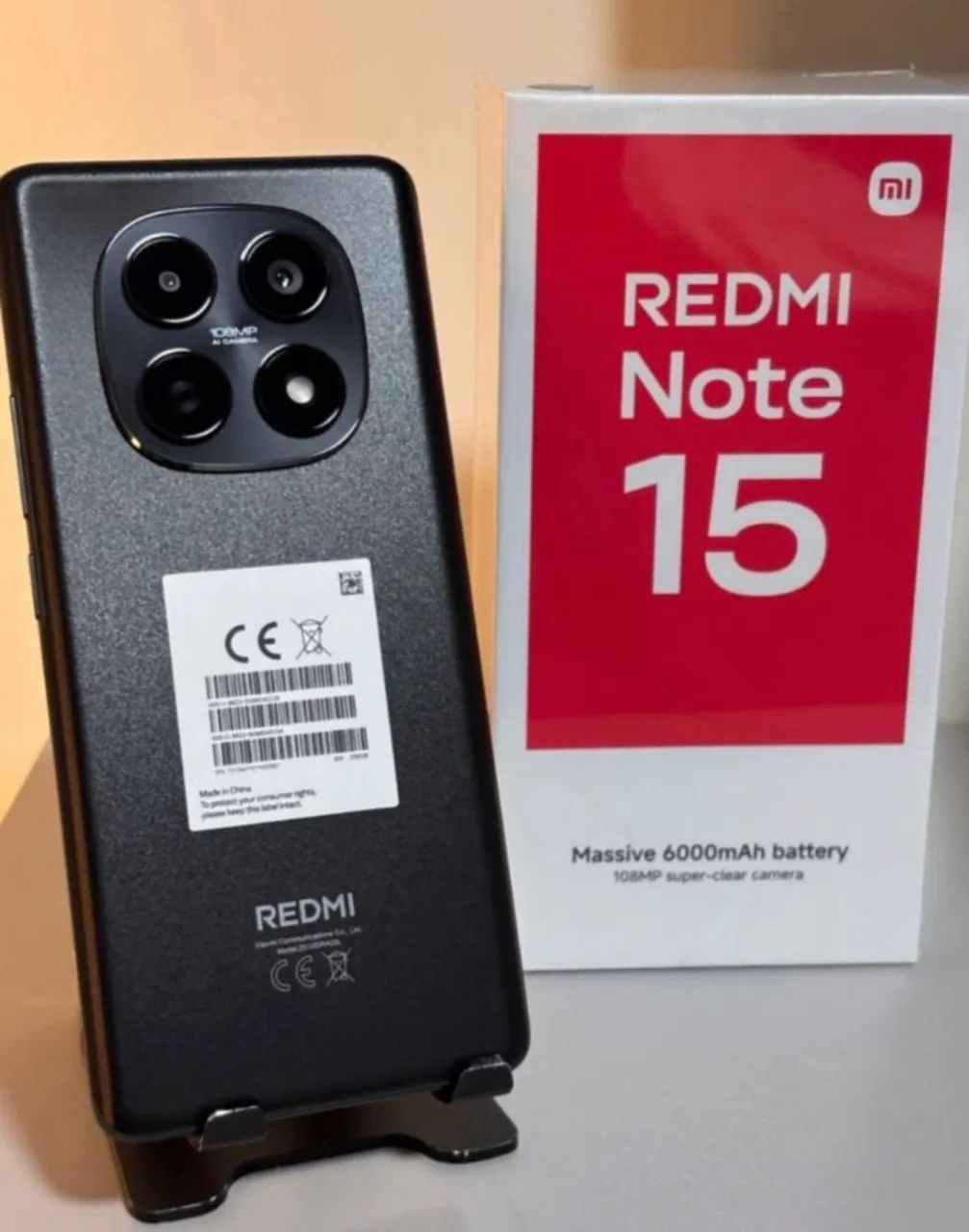 O brabo Chegouuuu + Redmi Note 15 (4G) 256/8 + entrega grátis Black
