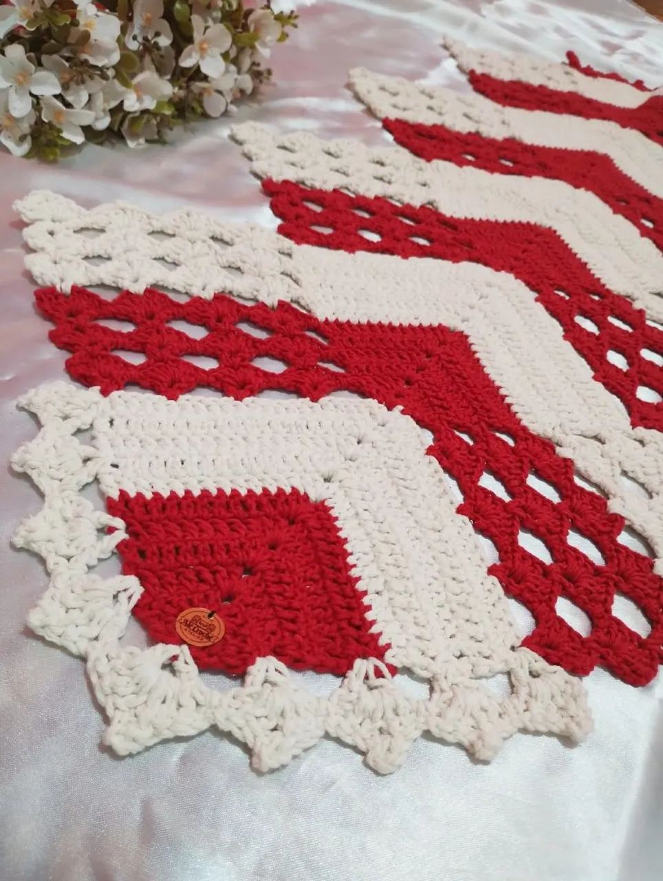 Trilho de mesa crochê  - Foto 2