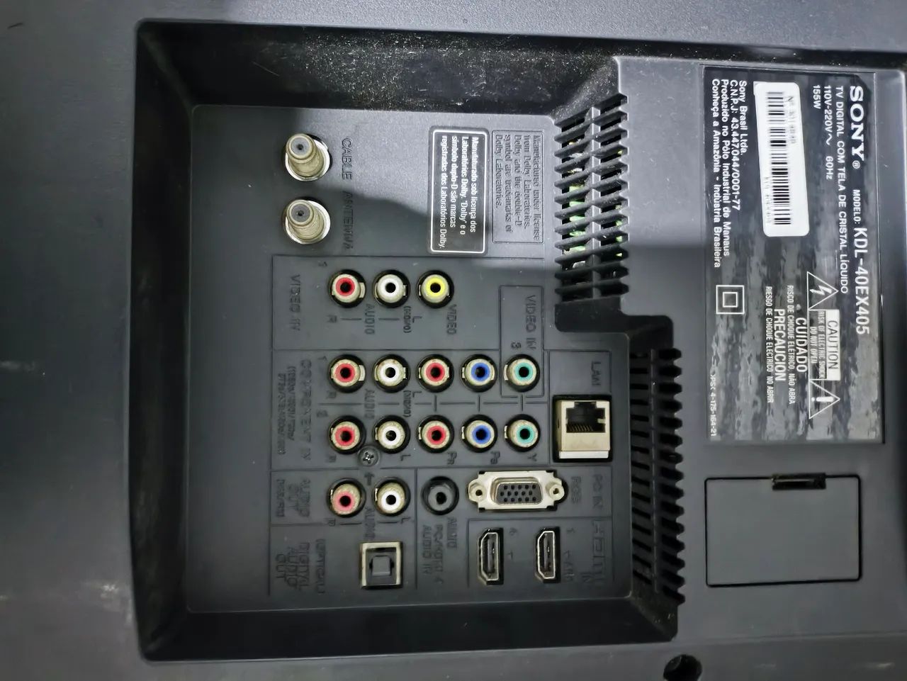 TV Sony 40 Polegadas (Modelo KDL-40EX405) - Preço de Ocasião  - Foto 3