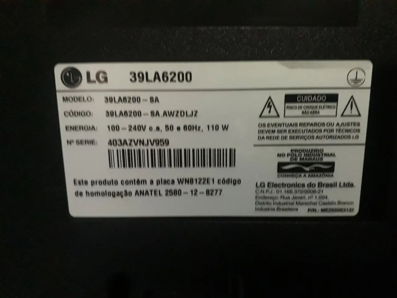 TV LG LED com defeito  - Foto 5