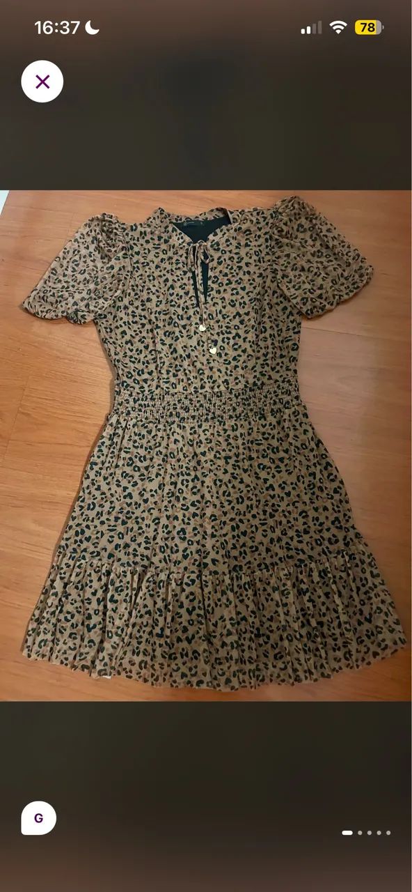 Vestido em tule m