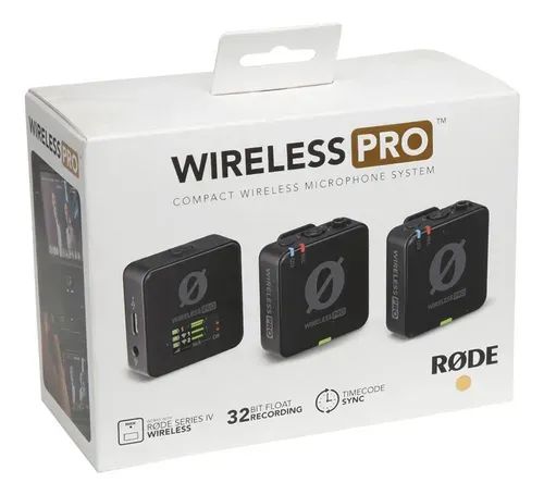 Rode Wireless PRO - Sistema Sem Fio Profissional + Lavaliers +