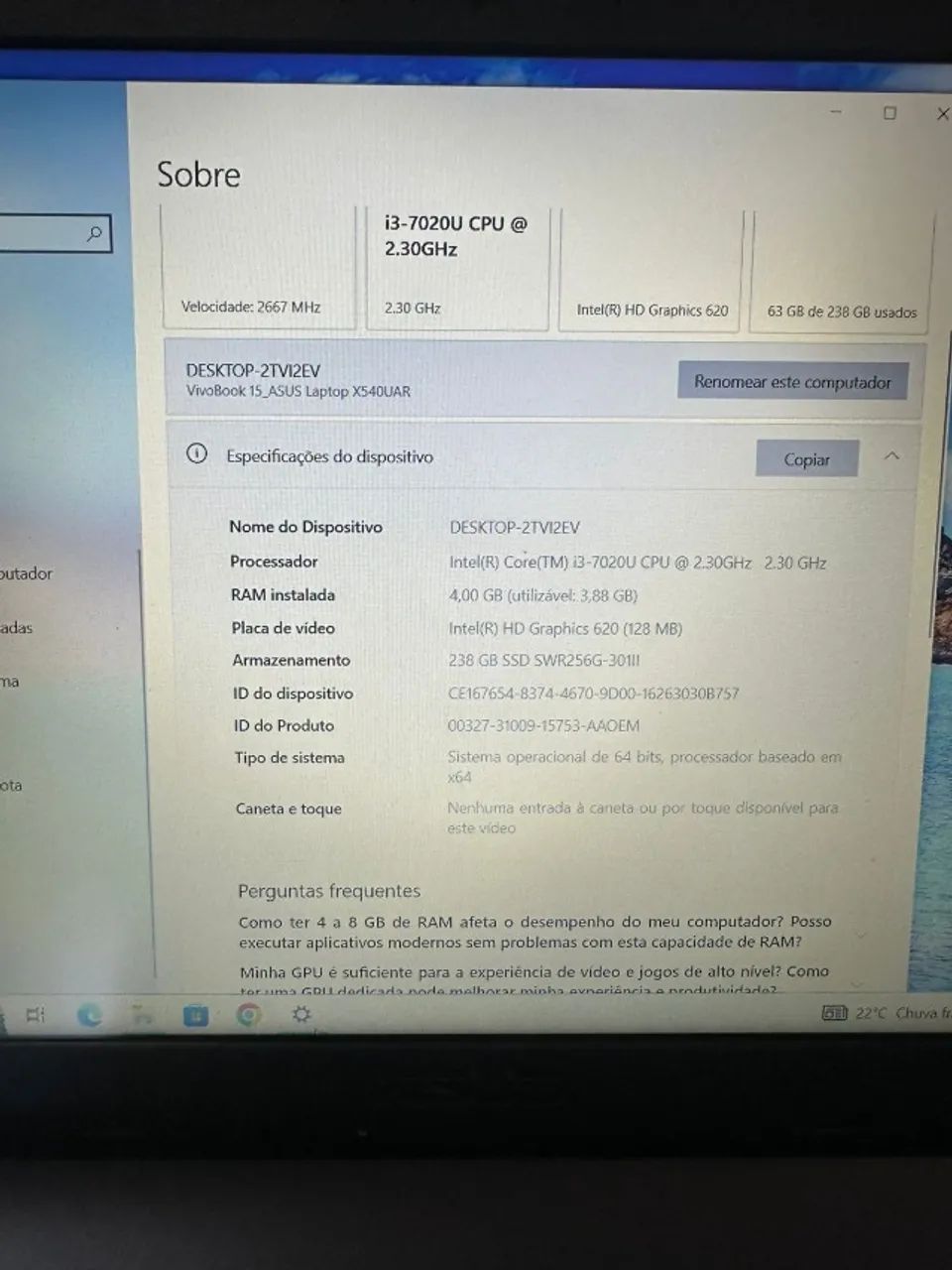 Notebook Asus  - Foto 4