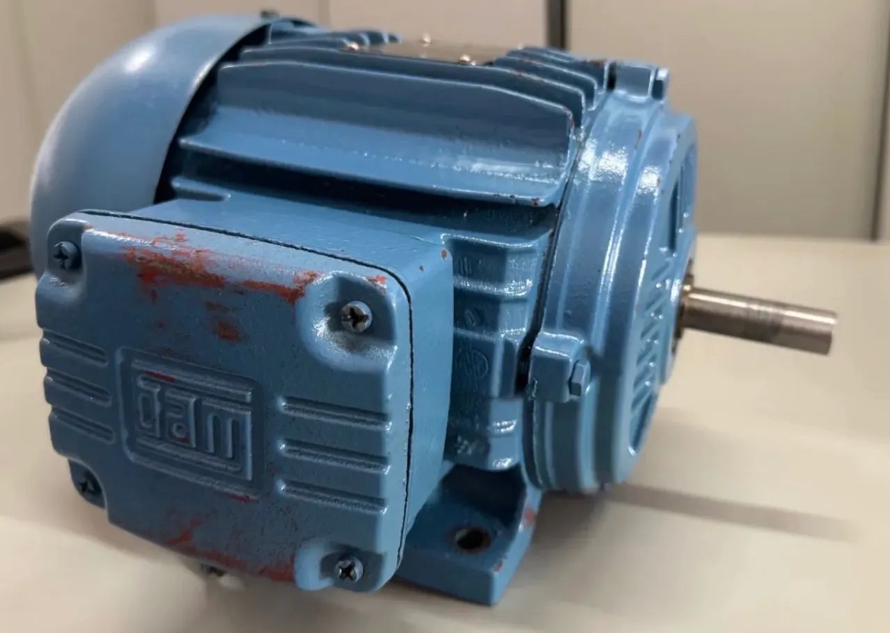 Motor Usado Weg 0,5 Hp - 850rpm- 220/380 Trifásico - Foto 2