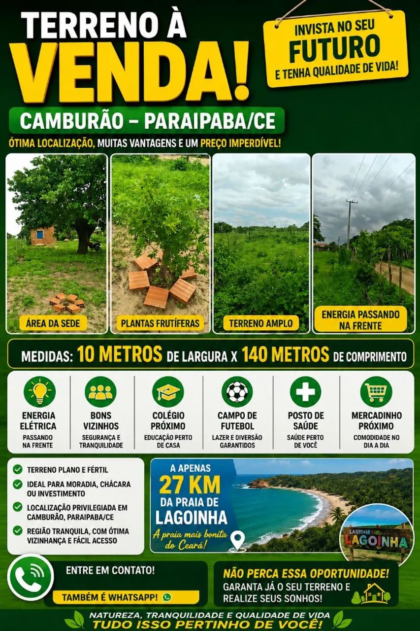 Terreno em Paraipaba Ceará 