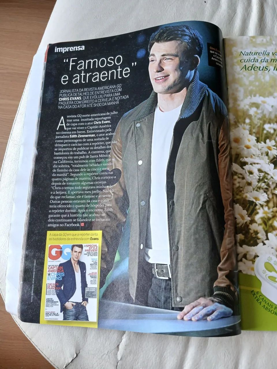Revista quem xuxa Deborah secco caio Castro Thiago Martins chris evans Roberto Carlos - Foto 4