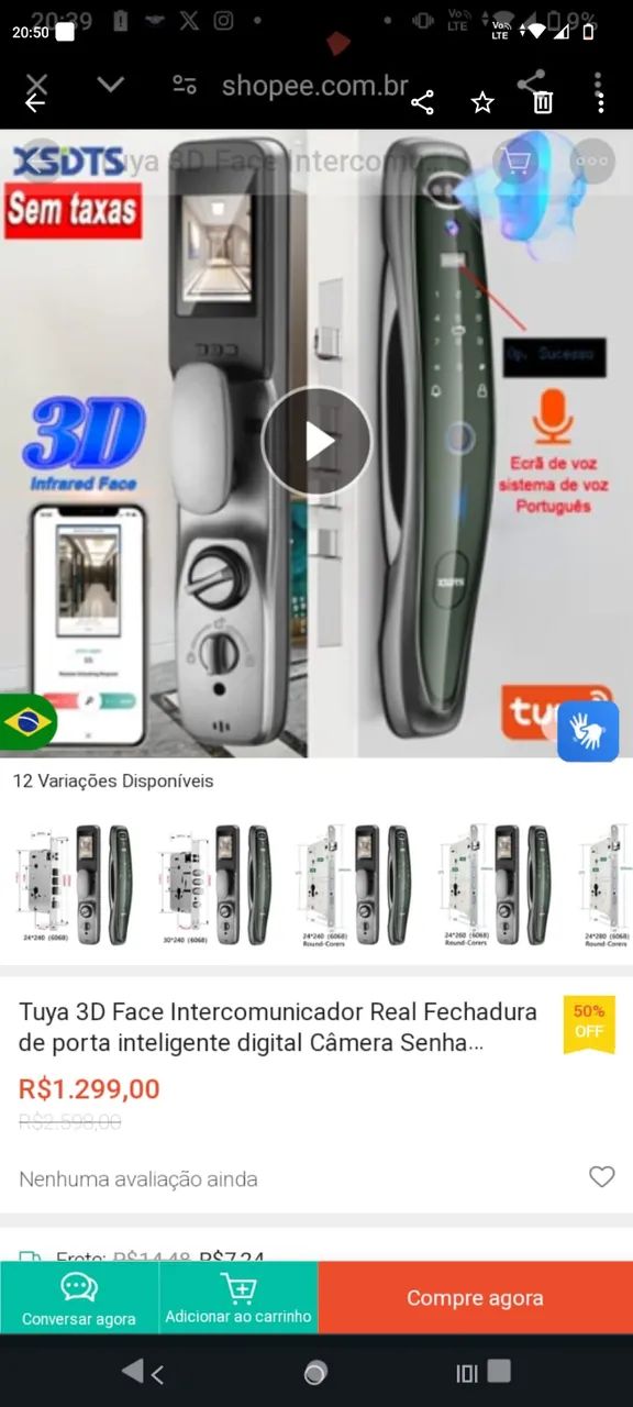 Fechadura eletrônica XLDTS 
