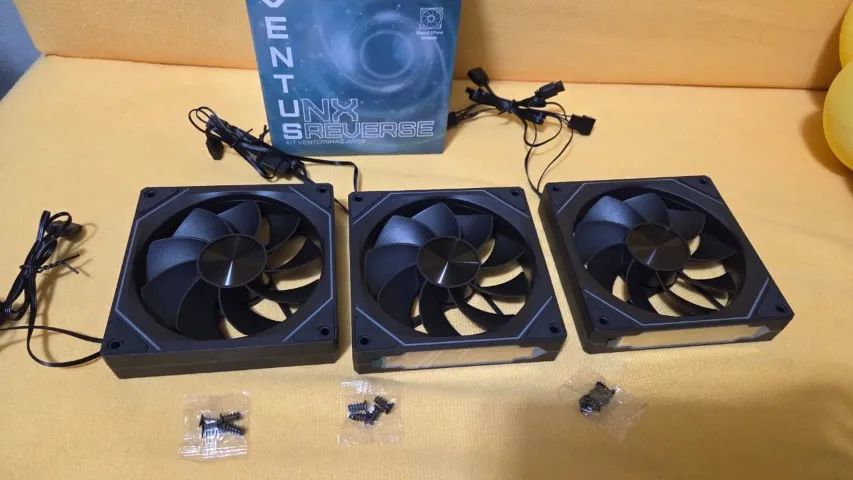 Kit 3 Ventoinhas Pichau Ventus NX Reverse ARGB - Foto 2