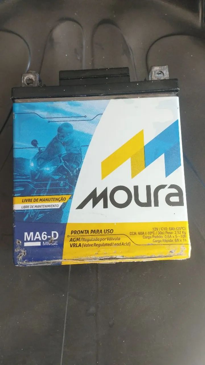 Bateria moura 6 Ah ano 2025  - Foto 2